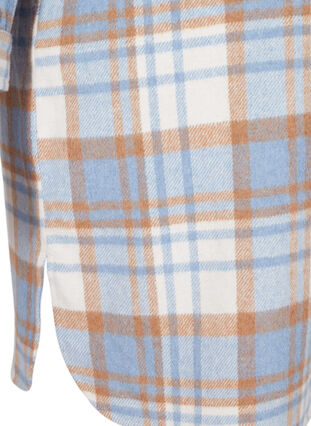 Veste chemise longue à carreaux avec poches poitrine, Serenity Check, Packshot image number 3