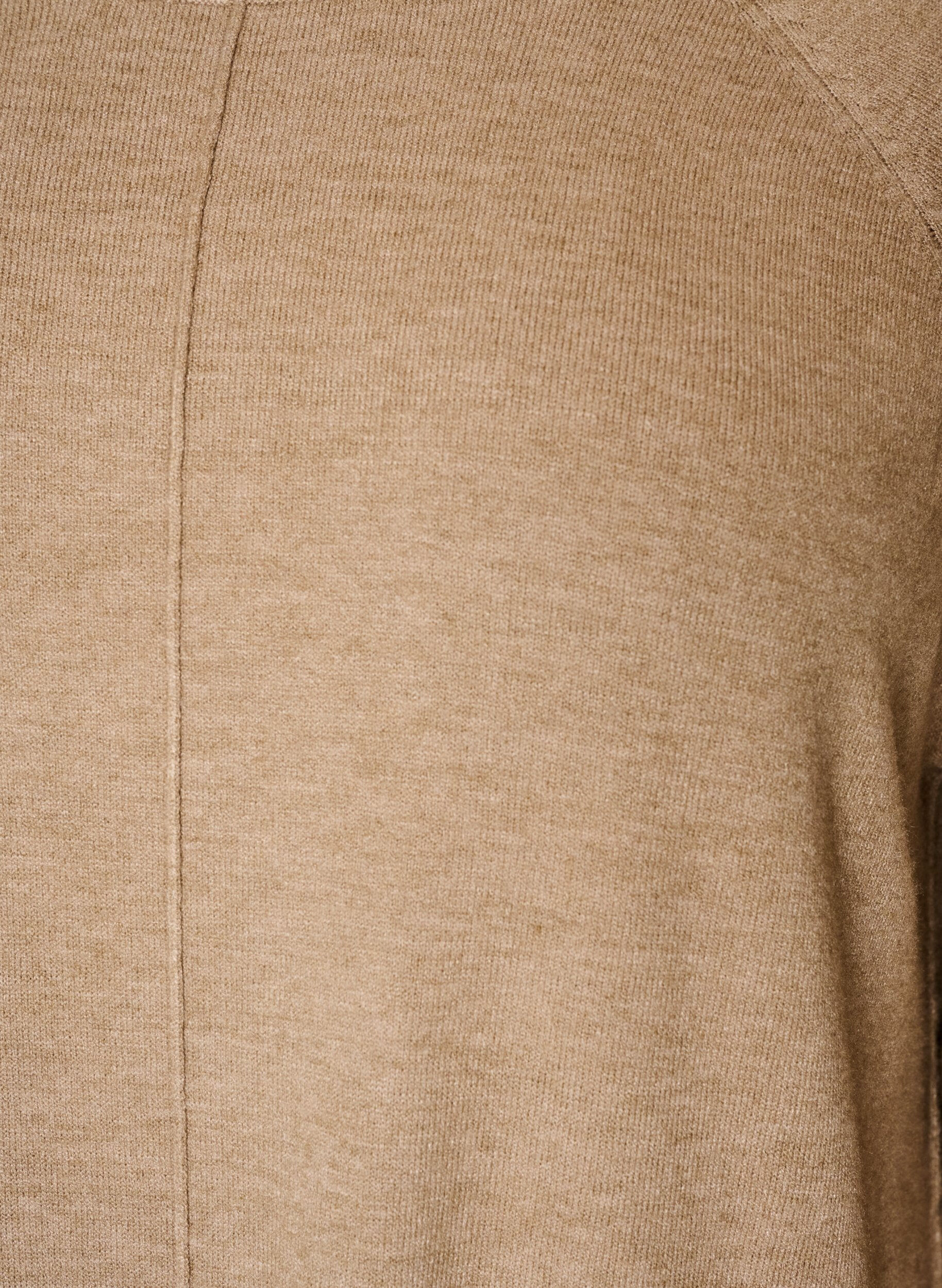 ZizziRobe courte en maille &agrave; manches raglan et couture centrale, Beige, Packshot image number 2