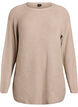 Pull en maille &agrave; motif diagonal et manches raglan, Beige, Packshot image number 0