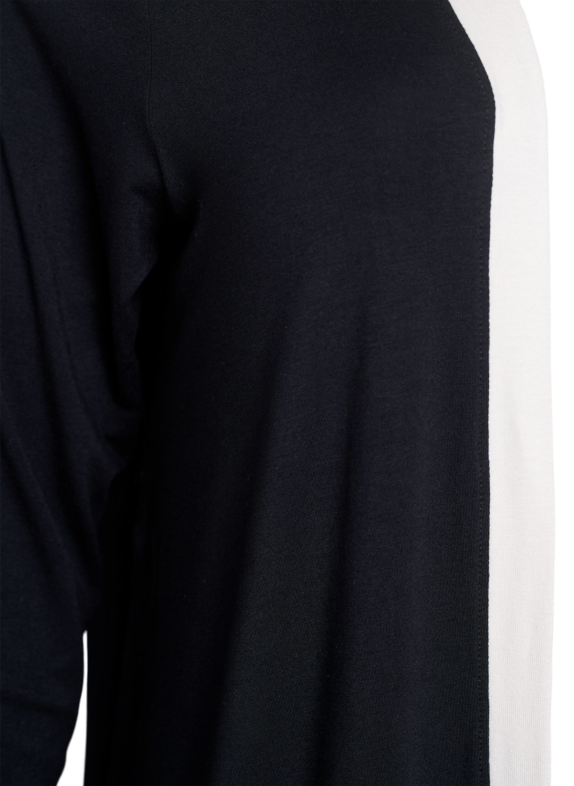 ZizziKorte kimono in viscose, Zwart, Packshot image number 2