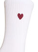 Chaussettes en coton avec motif, Blanc, Packshot image number 2