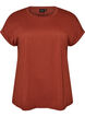 T-shirt met korte mouwen van katoenmix, Rood, Packshot image number 0