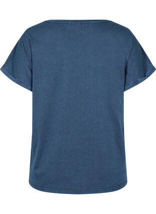 Biologisch katoenen t-shirt met print, NavyBlazer Acid Bird, Packshot image number 1