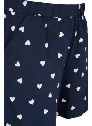 Pyjama short in katoen, Navy Blazer AOP, Packshot image number 2