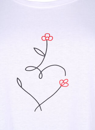 FLASH – T-shirt imprimé, Bright White Heart, Packshot image number 2