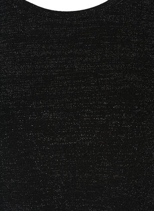 Blouse scintillante à manches longues, Black, Packshot image number 2