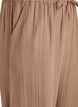 Pantalon taille haute en mousseline de coton &agrave; coupe ample, Marron, Packshot image number 2