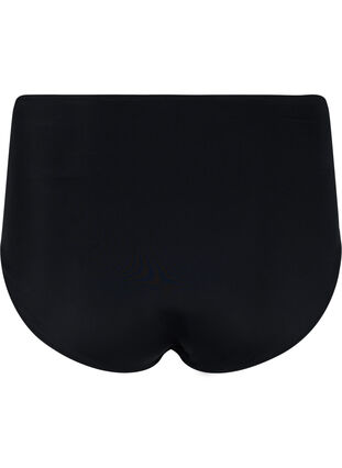 Culotte de bikini avec taille haute et cordon de serrage, Black, Packshot image number 1