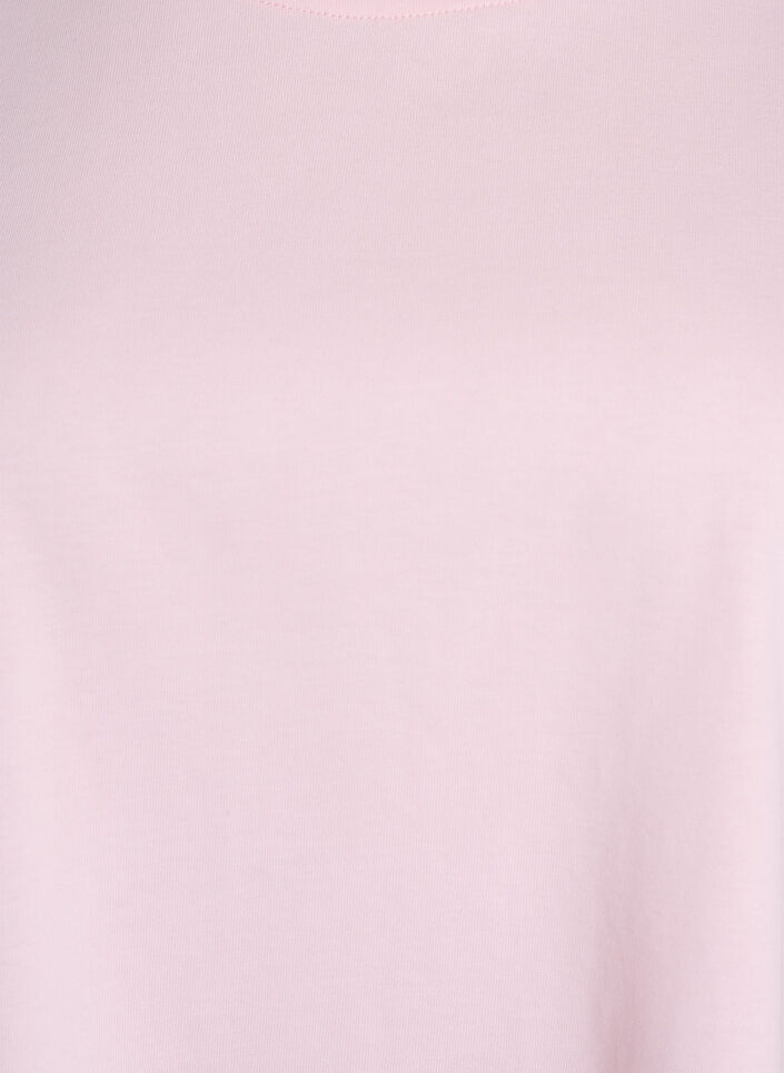 T-shirt boxy en coton, Rose, Packshot image number 2