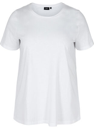 Lot de 2 t-shirts à manches courtes en coton, Black/Bright White, Packshot image number 3