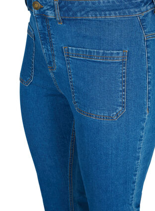 Jean bootcut Ellen avec grandes poches, Blue denim, Packshot image number 2
