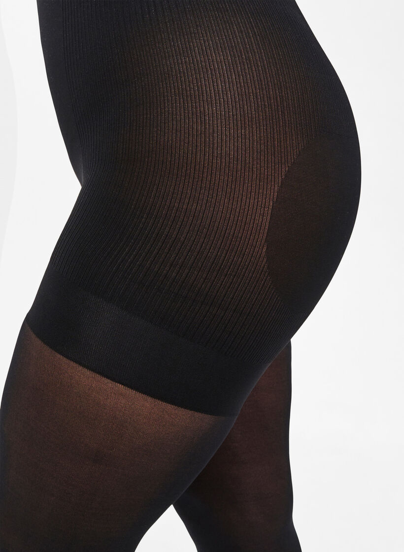 Collants 40 deniers avec push-up, Noir, Model image number 2