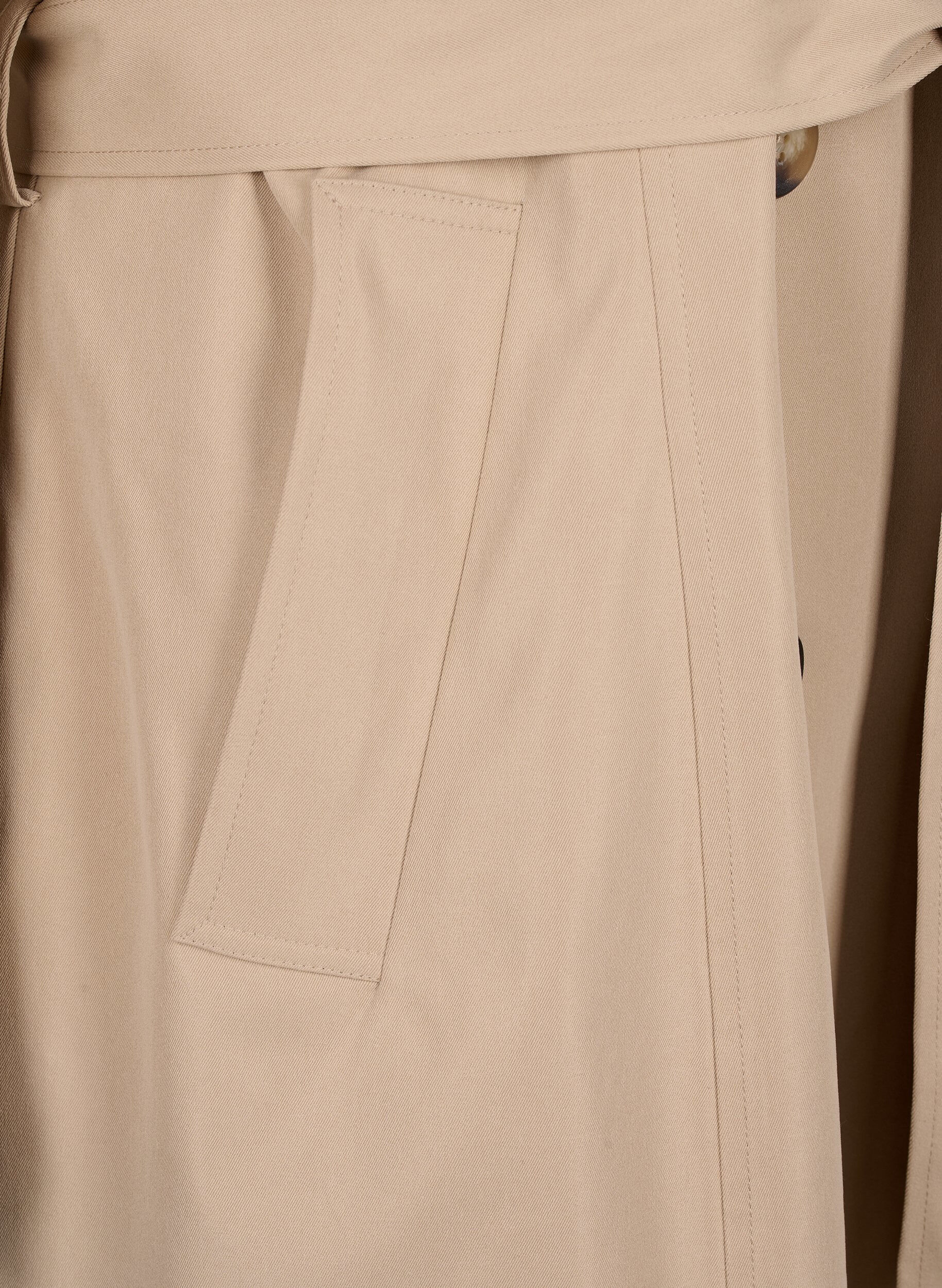 ZizziTrenchcoat met zakken en riem, Nomad, Packshot image number 3