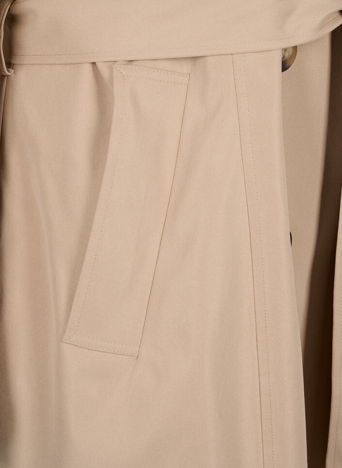 Trenchcoat met zakken en riem, Nomad, Packshot image number 3