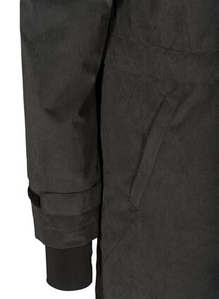 Veste imperméable avec capuche et taille ajustable, Black, Packshot image number 3