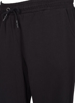 Losse sweatpants met zakken, Black, Packshot image number 3
