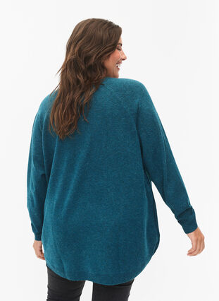 Pull en tricot avec des boutons, Deep Lake Mel., Model image number 1