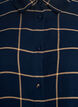 Geruite oversized katoenen shirt, Blauw, Packshot image number 2