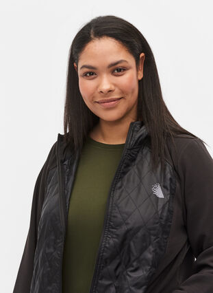 Veste de sport avec capuche et poches, Black, Model image number 2