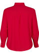Effen gekleurd shirt met parels, Rood, Packshot image number 1