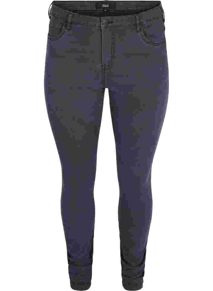 super slim fit Amy jeans met hoge taille, Grey Denim, Packshot image number 0