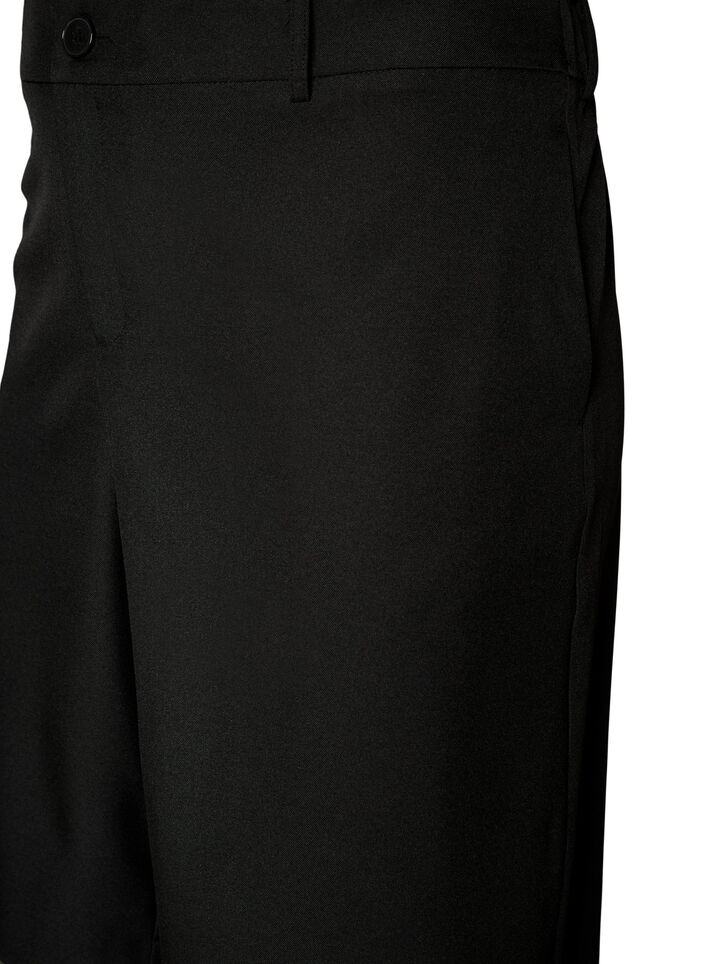 Losse Bermuda-shorts met hoge taille, Zwart, Packshot image number 2