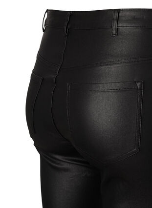 Jeans Ellen enduits avec coupe bootcut, Black, Packshot image number 3