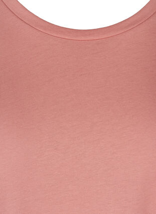 T-shirt met mix van katoen, Brandied Apricot Mel, Packshot image number 2