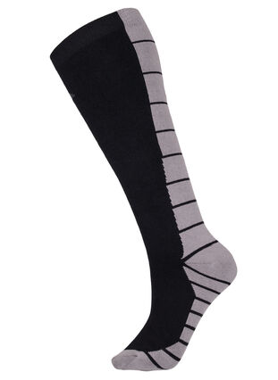 Chaussettes de soutien en coton, Black/Medium Grey, Packshot image number 0