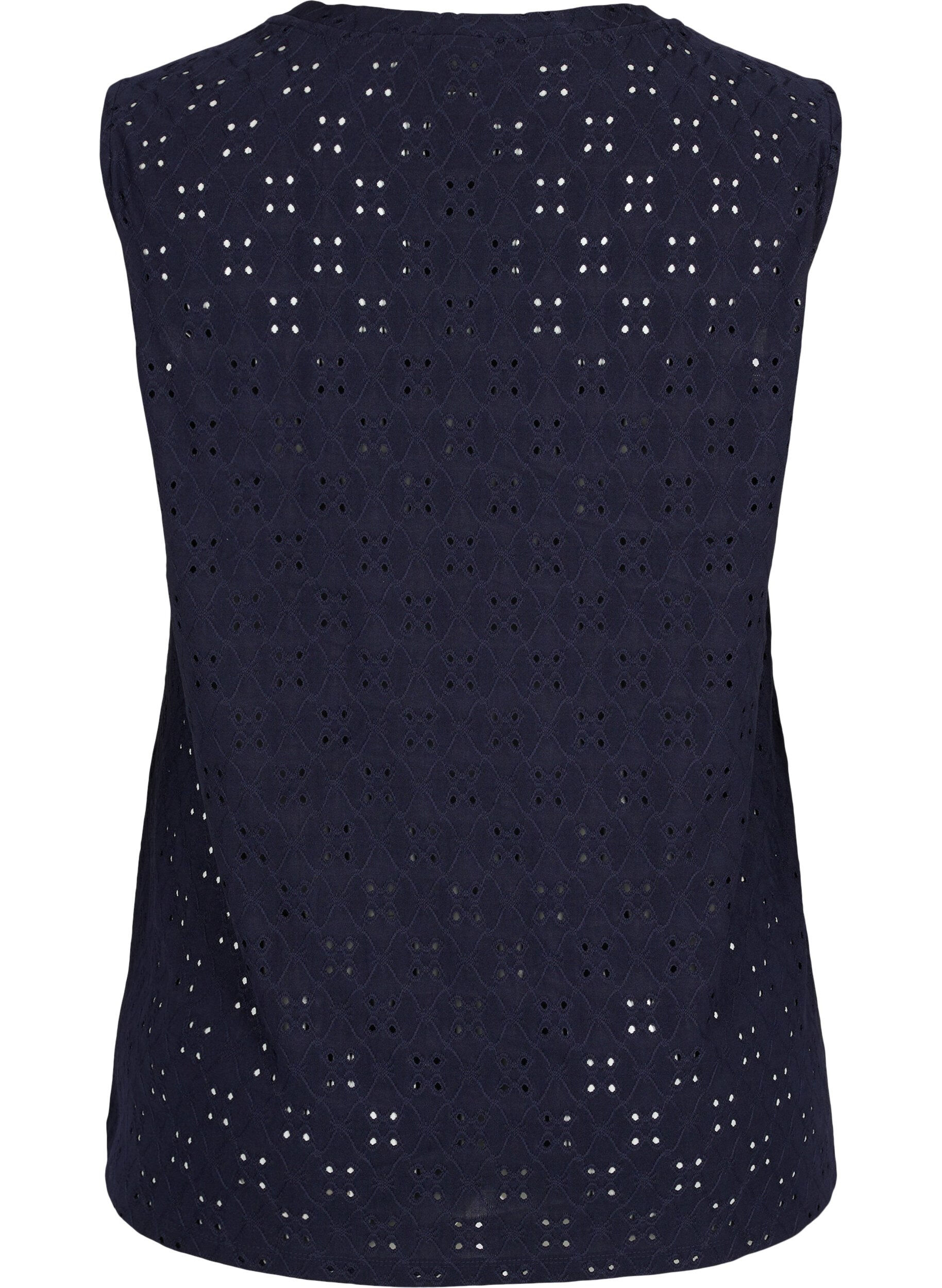 Zizzi Haut avec broderie anglaise, Night Sky, Packshot image number 1