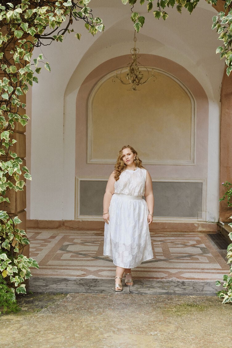 Witte bloemen set, , Model