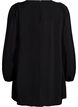 Viscose tuniek met kanten detail, Zwart, Packshot image number 1