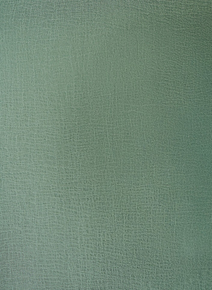 Blouse met V-hals en ruches, Groen, Packshot image number 2