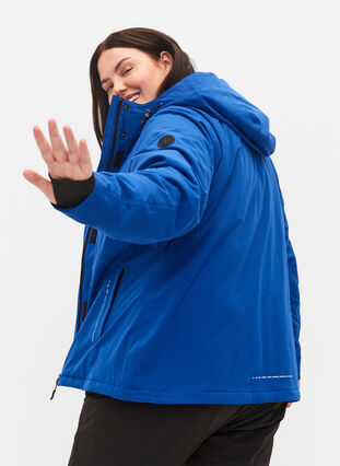 Ski jas met verstelbare onderkant en capuchon, Surf the web, Model image number 1