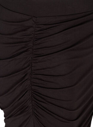 Rok met plooien en elastiek in de taille, Black, Packshot image number 3