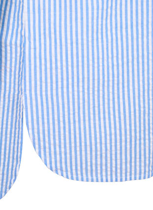 Chemise rayée avec poches de poitrine, Light Blue Stripe , Packshot image number 3