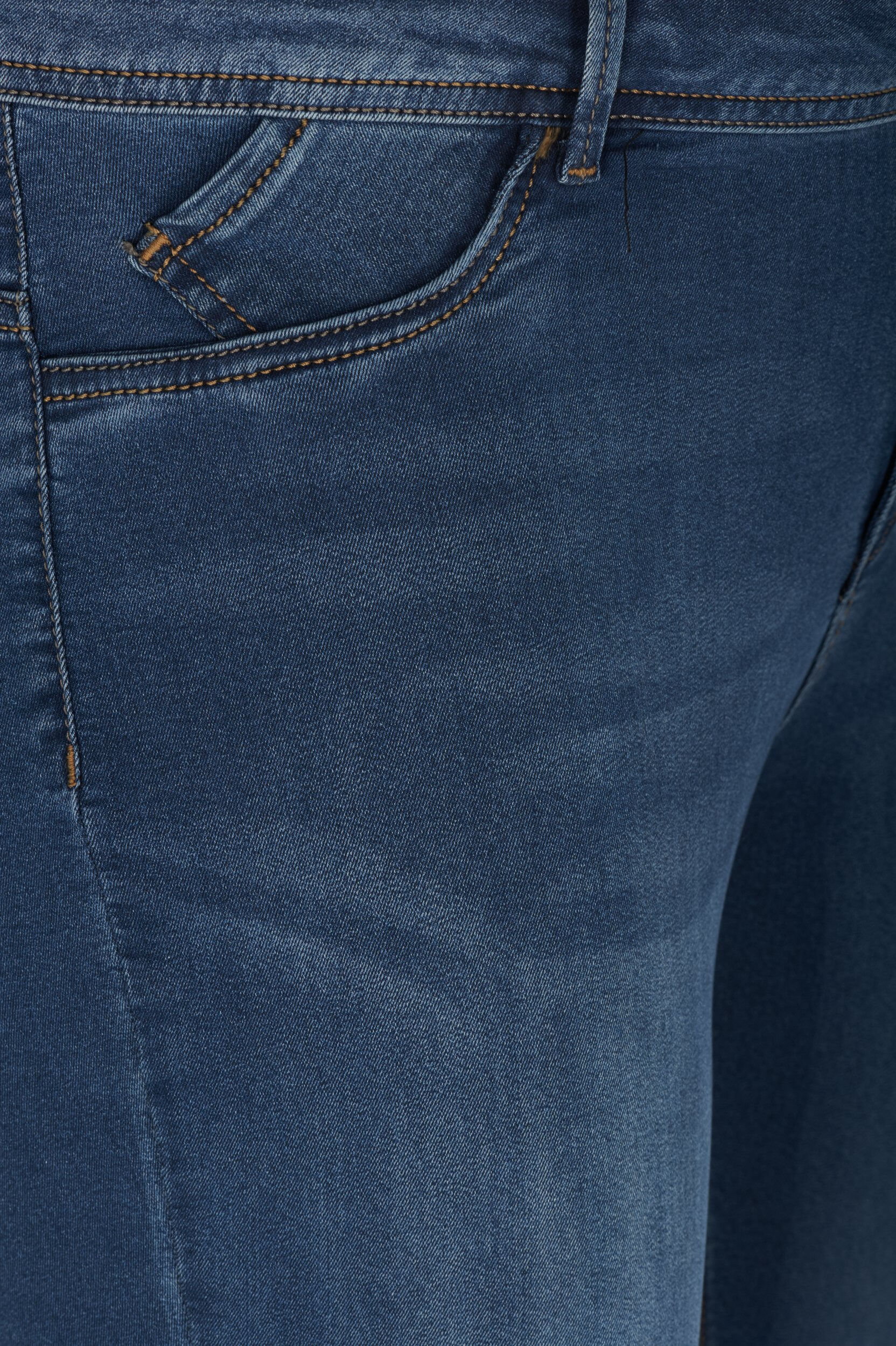 ZizziExtra slim fit Amy jeans met hoge taille, Blauw, Packshot image number 2
