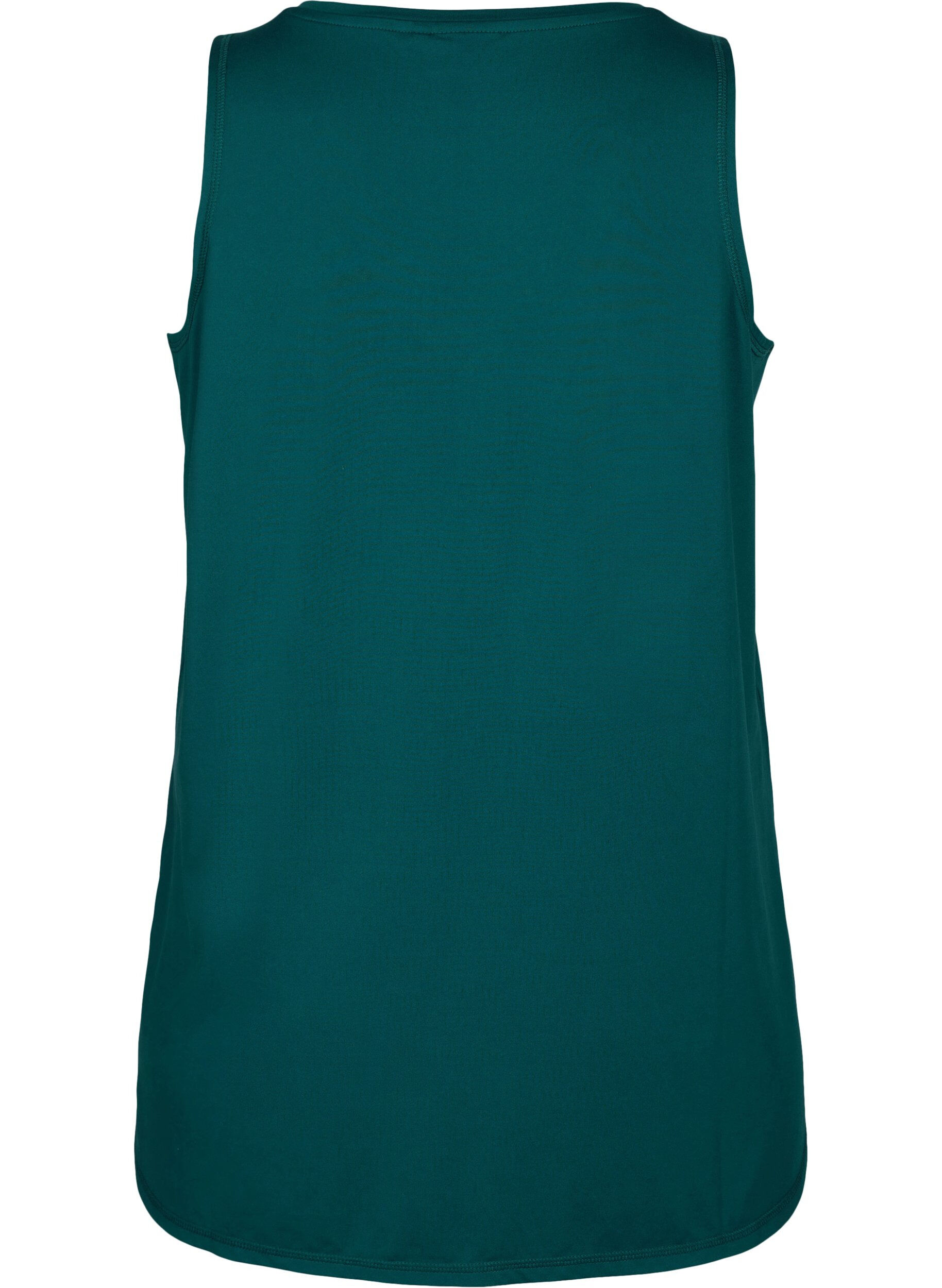 Zizzi Top d&rsquo;entra&icirc;nement avec col en&nbsp;V, Deep Teal, Packshot image number 1