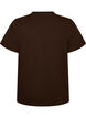 T-shirt en coton bio avec imprim&eacute; sur le devant, Marron, Packshot image number 1