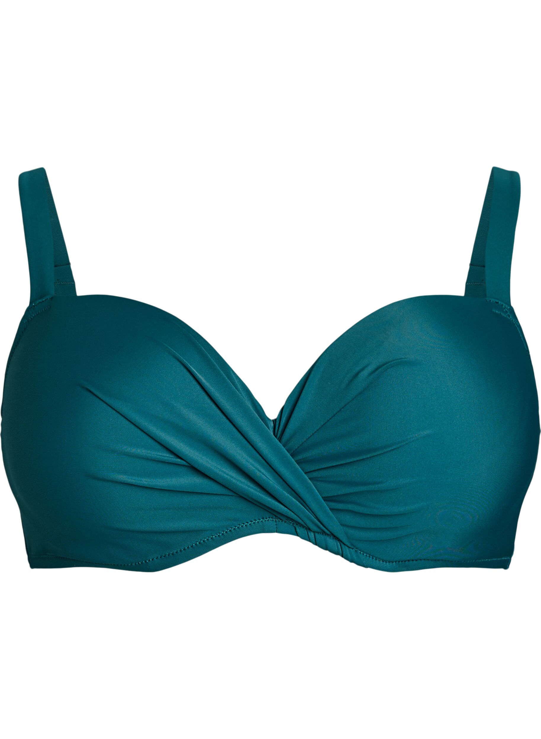 Haut de bikini avec armatures et drap&eacute;