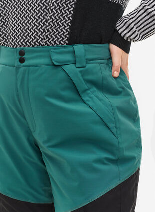 Pantalon de ski avec poches, Mallard Green Comb, Model image number 2