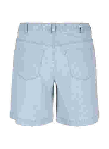 Short en jean à rayures, Light Blue Stripe, Packshot image number 1