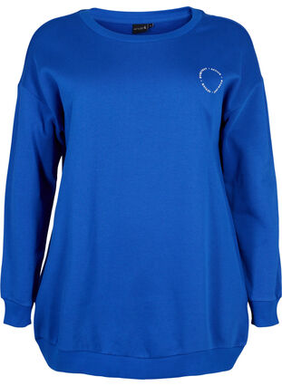 Sweatshirt en coton avec imprimé, Surf the web, Packshot image number 0