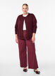 Fijngebreide vest met ronde hals, Rood, Model image number 1