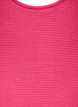 Blouse tricotée à encolure ronde, Hot Pink, Packshot image number 2
