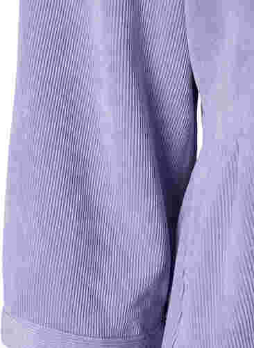 Robe en velours avec manches 3/4 et boutons, Wisteria, Packshot image number 3