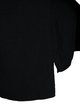 FLASH - Katoenen blouse met halflange mouwen, Black, Packshot image number 3