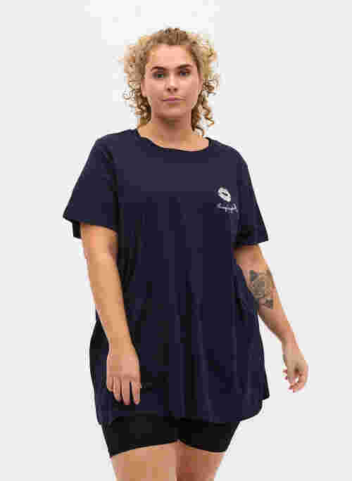 Oversized pyjama t-shirt met biologisch katoen