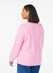 Blouse en maille avec manches raglan, Rose, Model image number 2