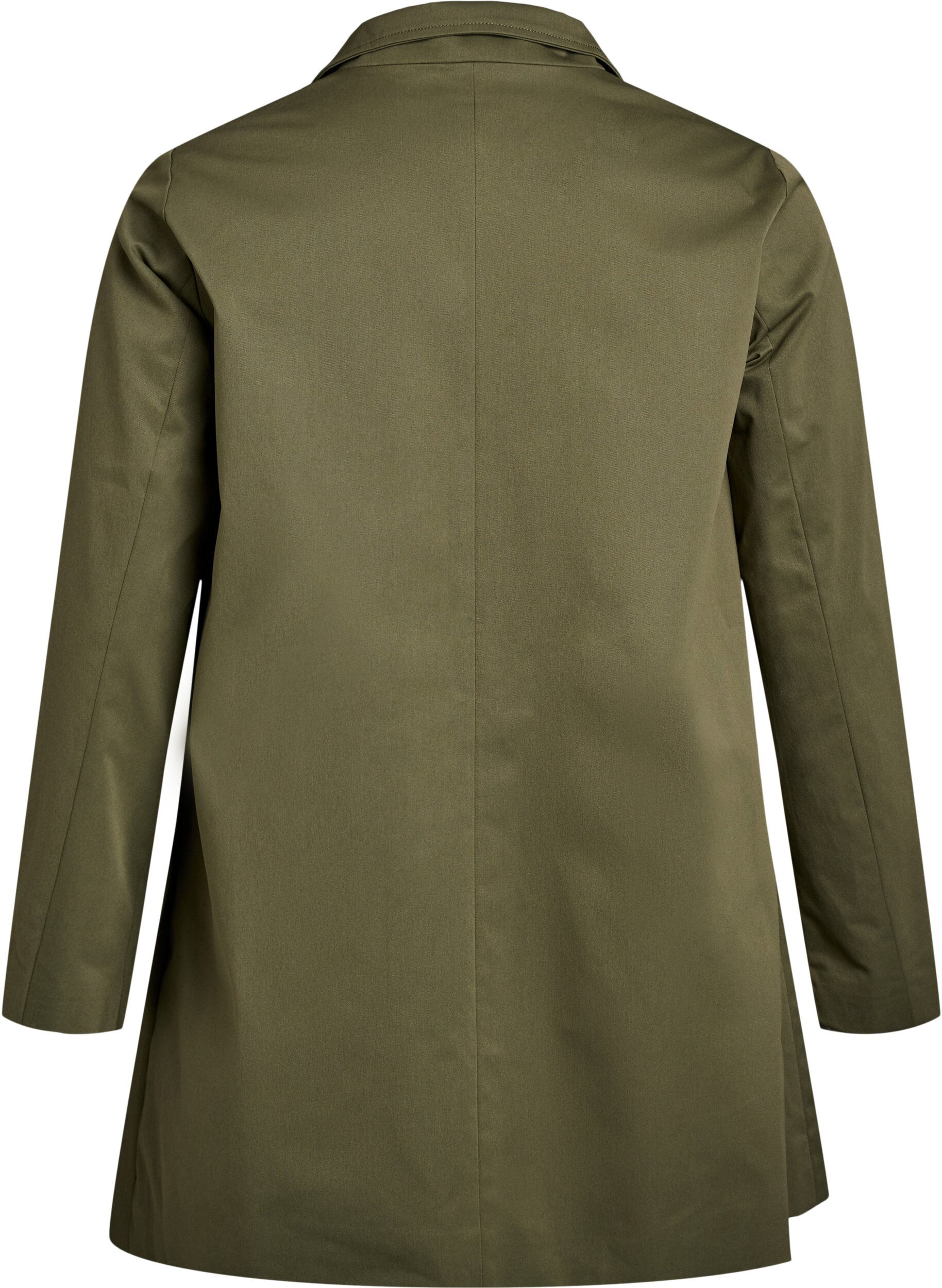 Zizzi Veste de printemps hydrofuge avec coupe en A, Vert, Packshot image number 1